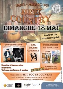 Affiche de la journée country à Brue-Auriac